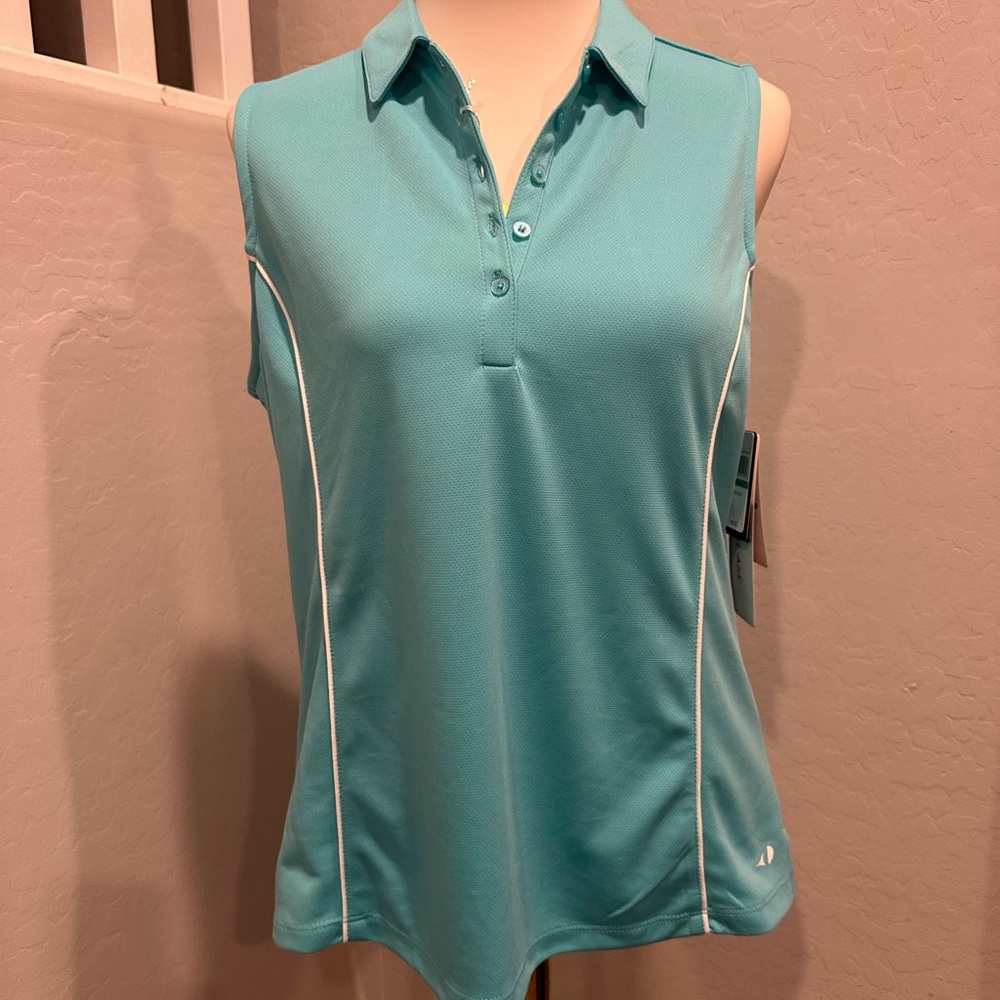 NWT Grand slam‎ Women's Sleeveless Golf shirt  - Teal
